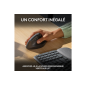 Clavier Logitech Wave Keys clavier ergonomique sans fil, repose poignets rembourre, frappe naturelle et confortable, Easy Switc