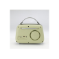 Radio Halterrego Enceinte Radio retro RMS 5W, Bluetooth, Radio FM, lecteur USB, Aux IN, Batterie rechargeable, vert olive