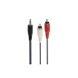 Câble et Connectique Accsup CABLE JACK 3,5 MALE 2 X RCA MALES 5M NOIR