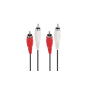 Câble et Connectique Accsup CABLE 2 RCA MALE 5M NOiR