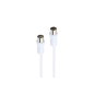 Accessoire TV vidéo Accsup CABLE ANTENNE COAXIAL 2M BLANC