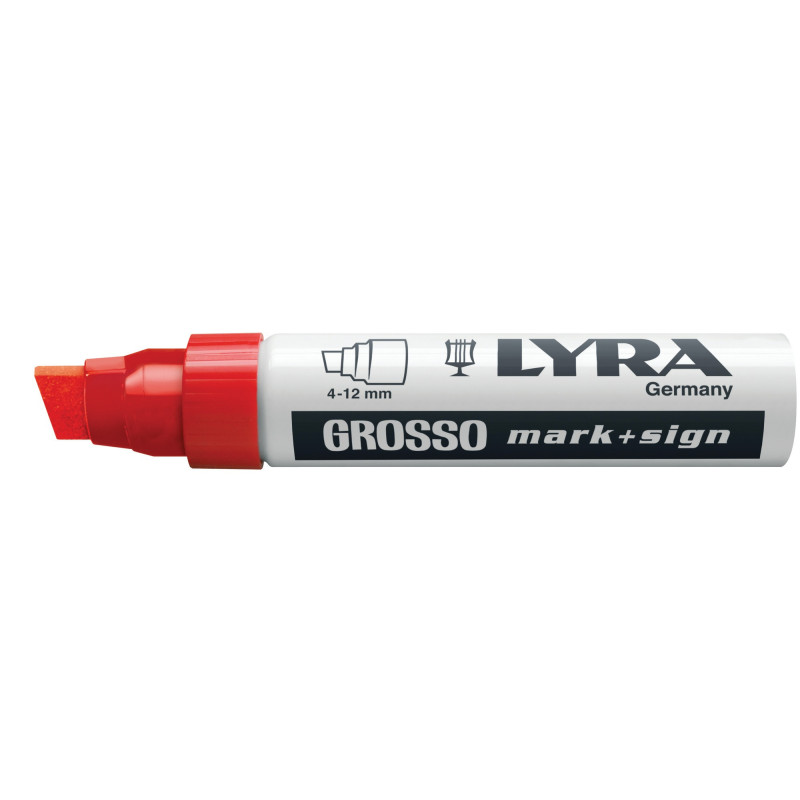 Marqueur GROSSO rouge LYRA L4030017