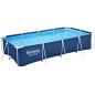 Piscine hors sol tubulaire BESTWAY - Steel Pro™ - 400 x 211 x 81 cm - Rectangulaire