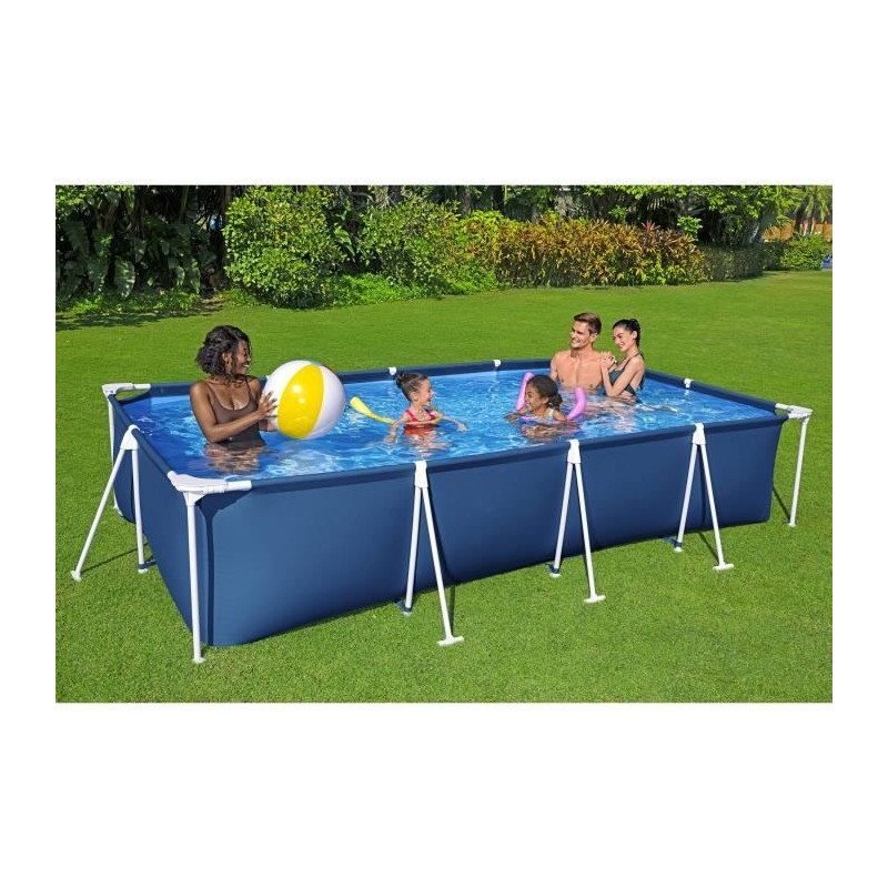 Piscine hors sol tubulaire BESTWAY - Steel Pro™ - 400 x 211 x 81 cm - Rectangulaire