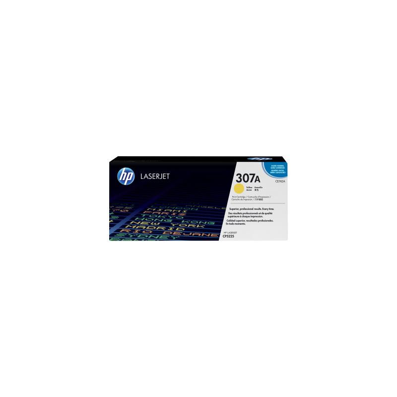 HP Cartridge No 307A HP307A HP 307A Yellow Gelb (CE742A)