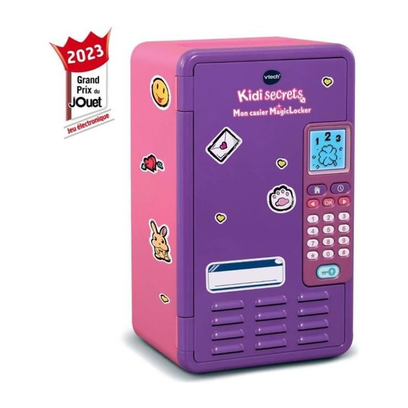 Casier MagicLocker VTECH KidiSecrets rose - 6-12 ans - Code secret a 6 chiffres