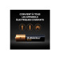 Piles Duracell Pack de 4 piles alcalines AAA Duracell Plus, 1.5V LR03