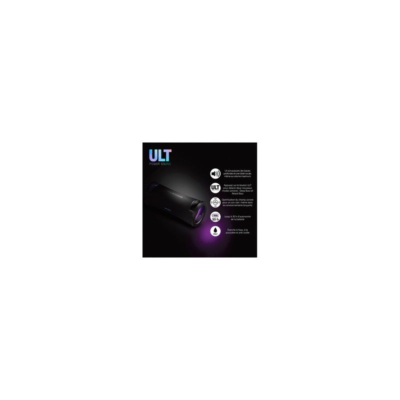 Enceinte sans fil Sony ULT FIELD 7 Enceinte portable sans fil Bluetooth avec ULT POWER SOUND Noir