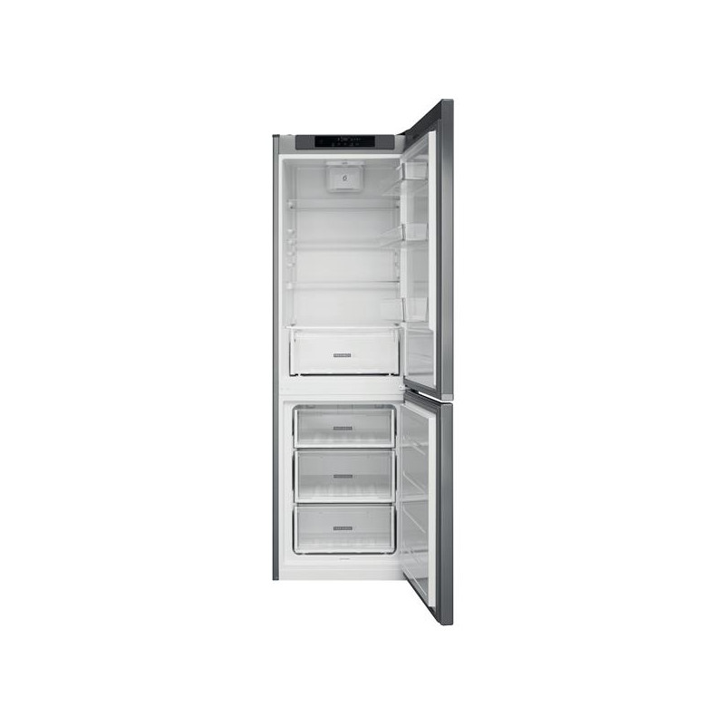 REFRIGERATEUR Combiné, 339L (228L + 111L), 188,8x59,5x66,3cm, Optic Ino WHIRLPOOL - W582DOX