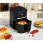 Friteuse a Air Sans huile CONTINENTAL EDISON - FRSH1400B - 4,5 L - Noir - 1400W