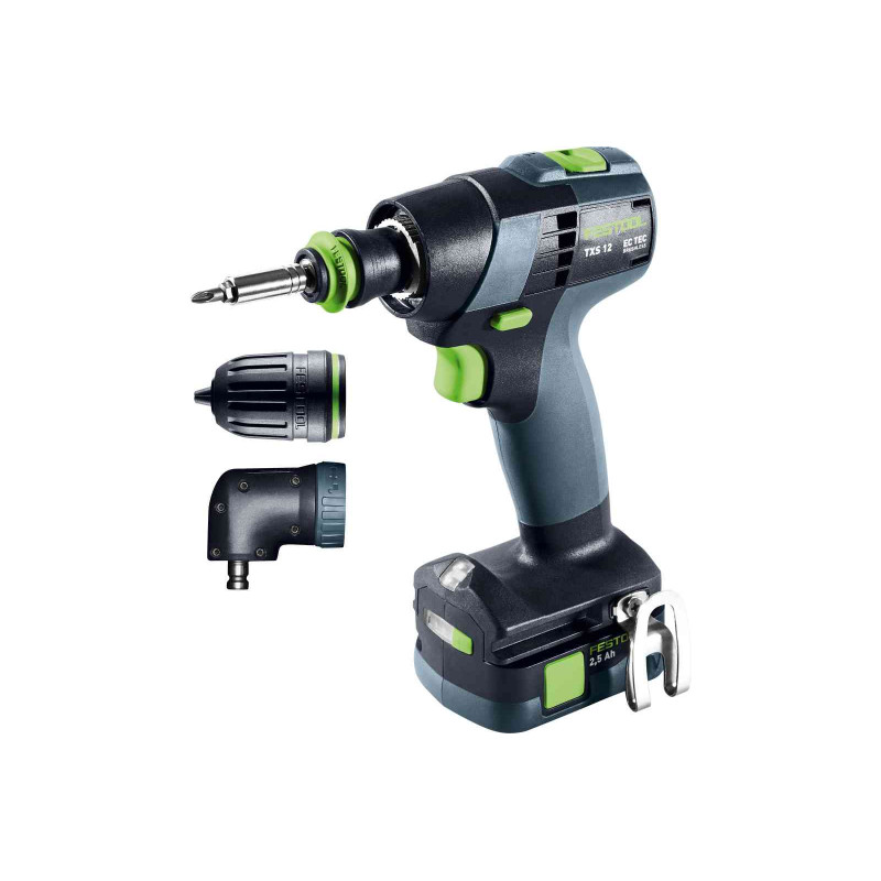 Perceuse visseuse 10,8V TXS 12 2,5 Set + 2 batteries 2,5Ah + chargeur + coffret SYSTAINER SYS3 DF M 187 FESTOOL 576874