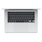 MacBook Apple MacBook Air 15,3" 512Go SSD 16Go RAM Puce M3 CPU 8 cours GPU 10 cours Argent Nouveau