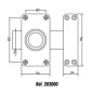 Verrou à bouton étroit VEGA cylindre de 45mm JPM 202000 01 0A