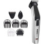 BABYLISS MT726E Tondeuse multifonction 8 en 1 Titanium sans fil - 60min autonomie - 3 accessoires interchangeables - Tetes lavab