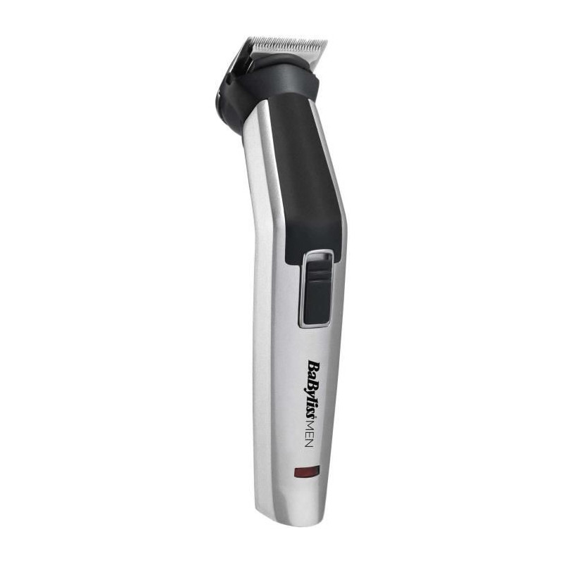 BABYLISS MT726E Tondeuse multifonction 8 en 1 Titanium sans fil - 60min autonomie - 3 accessoires interchangeables - Tetes lavab