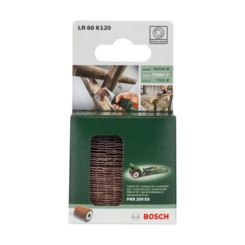 Rouleau a lamelles Bosch - Accessoire pour Texoro (Grain 120, Largeur 60mm)