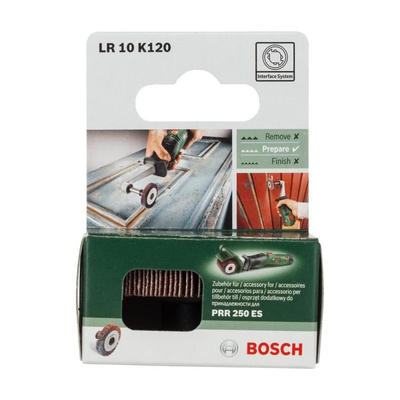 Accessoires PRR / TEXORO Bosch - Rouleau a lamelles 10mm Grain 120