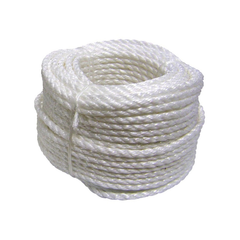 Cordage polypropylène blanc 12mm couronne de 100m CORDERIES TOURNONAISES 31 1744