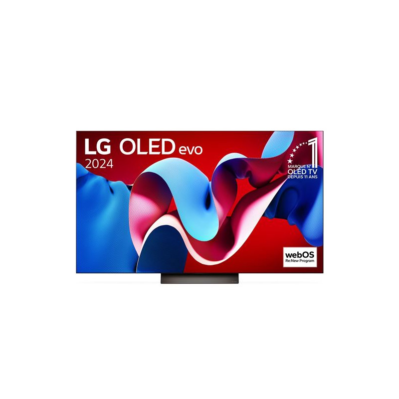TV OLED Evo LG OLED65C4 164 cm 4K UHD Smart TV 2024 Noir et Brun