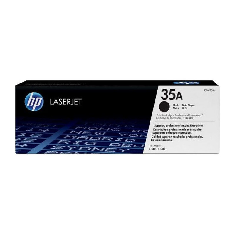 Cartouche de toner HP 35A noir pour imprimantes LaserJet P1005/P1006