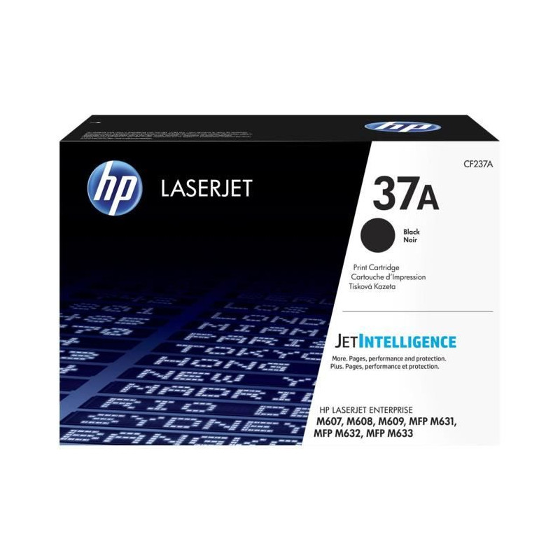 Cartouche de toner HP 37A CF237A originale pour LaserJet Noir