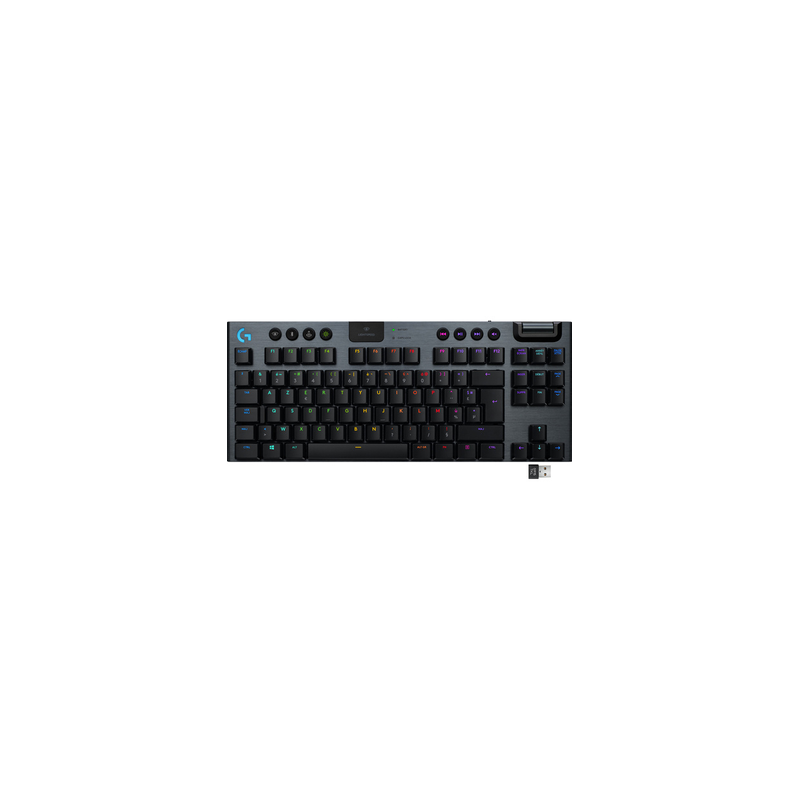 Clavier Logitech Clavier gaming sans fil Logitech G915 Lightspeed TKL Tactile mécanique RGB Bluetooth