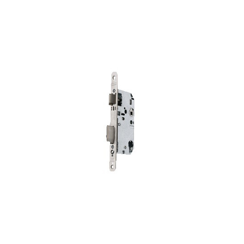 Serrure monopoint à larder D458 urgence axe 50mm T20 bout rond finition inox VACHETTE 14502000