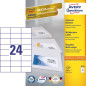 Avery Zweckform Labels Avery 70 x 37mm White (3474)