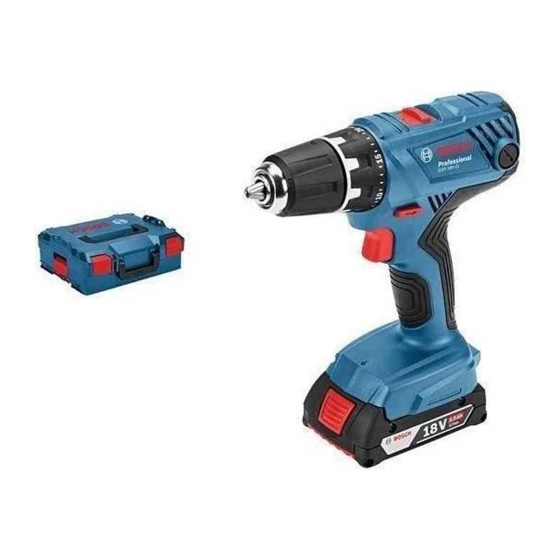 Perceuse Visseuse BOSCH PROFESSIONAL GSR 18V-21 + 2 batteries 2,0Ah + GAL 18V-40 L-BOXX