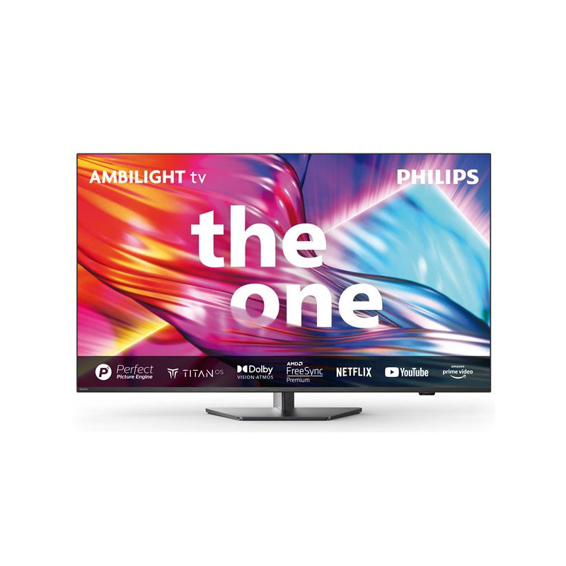 Philips TV 50'' LED 144Hz UHD P5  SMART TV - TITAN Ambilight 3 - TUNER SAT Pied PHILIPS - 50PUS8909