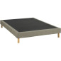 Sommier tapissier - 140x190 cm - Vert olive - Kit - DEKO DREAM Eazyx