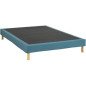 Sommier tapissier - 140x190 cm - Bleu turquoise - Kit - DEKO DREAM Eazyx