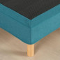 Sommier tapissier - 140x190 cm - Bleu turquoise - Kit - DEKO DREAM Eazyx