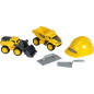 Jouet de chantier - KLEIN - Set de chantier Volvo Power avec casque, 5 pieces - Plastique de grande qualité, tres résistant.