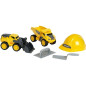 Jouet de chantier - KLEIN - Set de chantier Volvo Power avec casque, 5 pieces - Plastique de grande qualité, tres résistant.