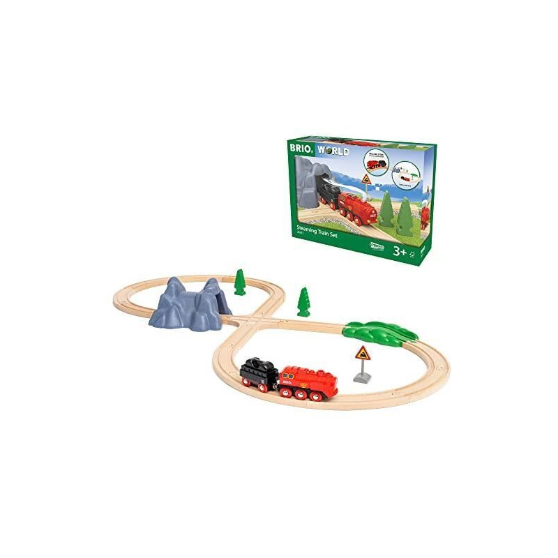 BRIO World - Circuit Locomotive a piles a vapeur - 36017