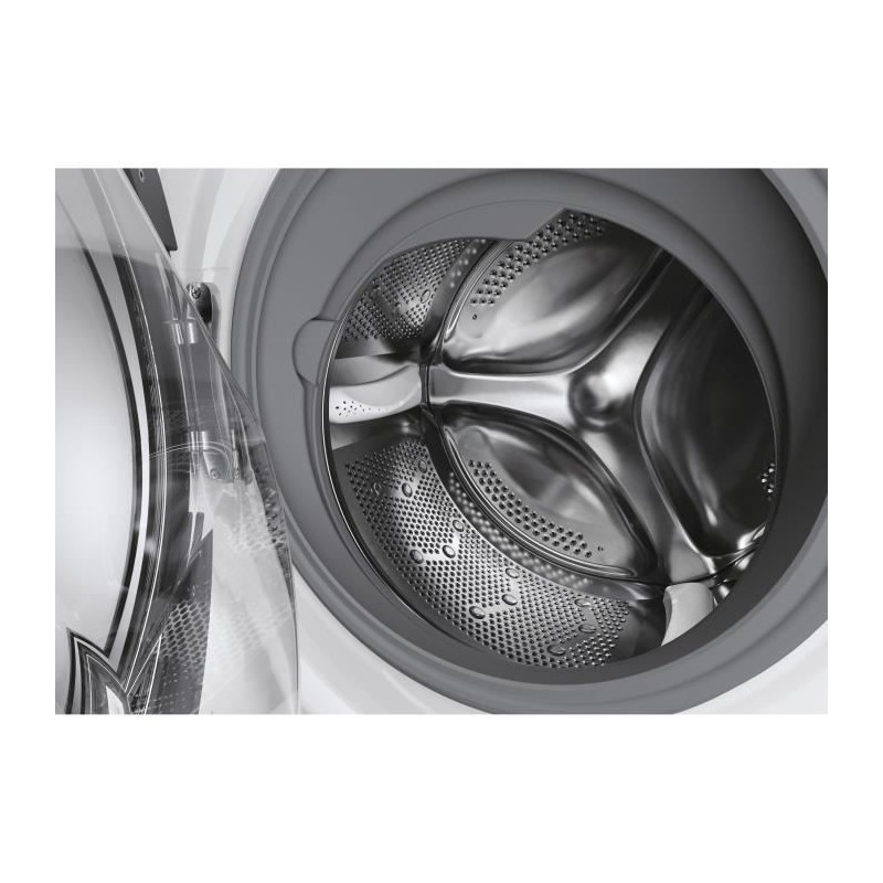 Lave-linge hublot CANDY CS1410TXME/FR - 10 kg - Induction - Vapeur - 1400 trs/min - Classe A - Programme rapide - Blanc