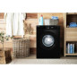 Lave-linge hublot CONTINENTAL EDISON CELL7140IB - 7kg - Largeur 59,6 cm - Classe A - 1400 trs/min - moteur induction - noir mat