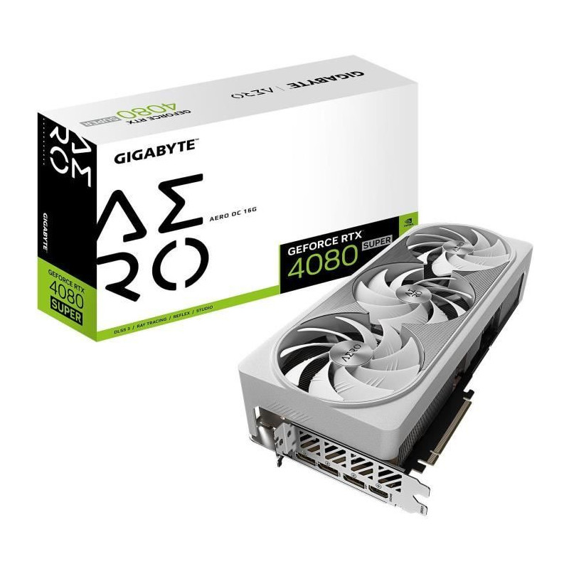 GIGABYTE - Carte Graphique - GeForce RTX 4080 SUPER AERO OC 16G