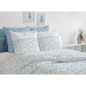 Parure de couette HOME LINGE PASSION Adonis - 3 Pcs - 220 x 240 - 100% Coton 57 Fils - Bleu