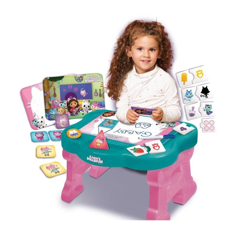 Table éducative Gabby Dollhouse - LISCIANI - Plus de 10 jeux amusants et faciles