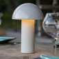 Lampe de table sans fil - LUMISKY - TOD WHITE - H28 cm - Tete orientable - LED blanc chaud