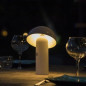 Lampe de table sans fil - LUMISKY - TOD WHITE - H28 cm - Tete orientable - LED blanc chaud