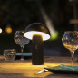 Lampe de table sans fil - LUMISKY - TOD BLACK - H28 cm - Tete orientable - LED blanc chaud