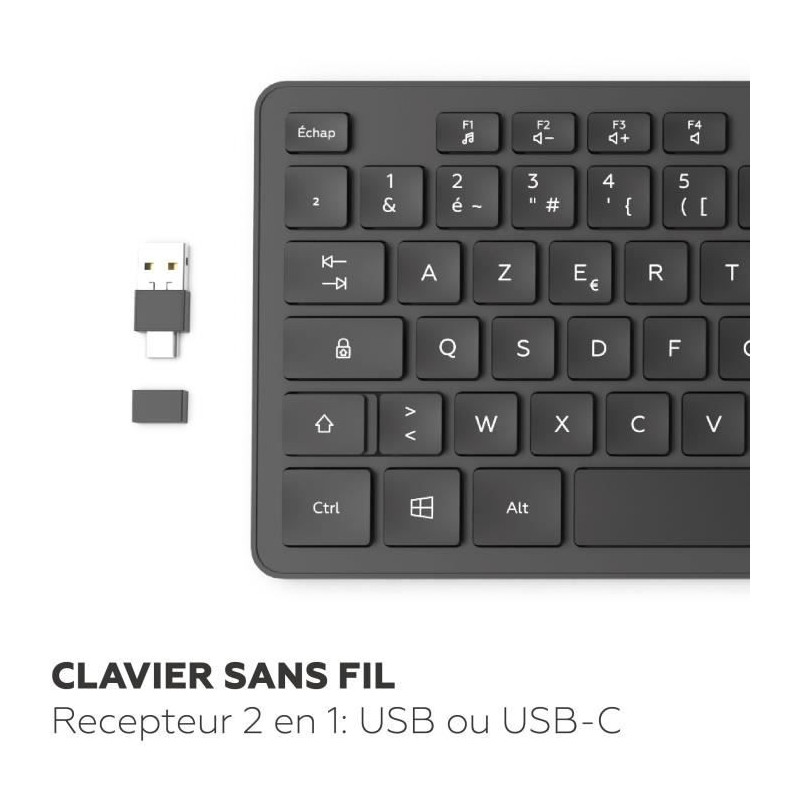 Clavier sans fil - MOBILITY LAB - Premium - AZERTY - Noir