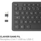 Clavier sans fil - MOBILITY LAB - Premium - AZERTY - Noir