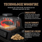 Barbecue électrique - NINJA - Woodfire - OG701EU - Grill, fumoir & air fryer - Antiadhésif - Gris et noir