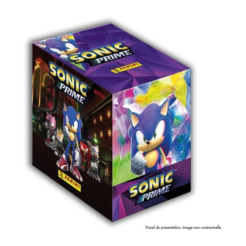 Cette boîte de 36 pochettes - PANINI - SONIC PRIME (NETFLIX) - Contient 180 stickers