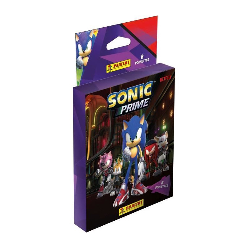 8 pochettes de stickers - PANINI - SONIC PRIME (NETFLIX)