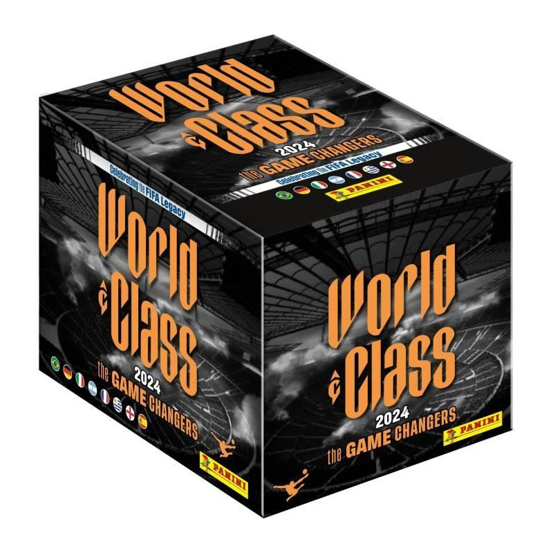 Box de 36 pochettes - PANINI - FIFA WORLD CLASS 2024 STICKERS - Contient 180 stickers